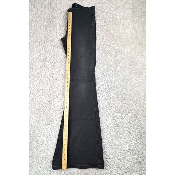 Free People Penny Pull On Flare Jean Womens 28 Faded Black - Picture 11 of 13